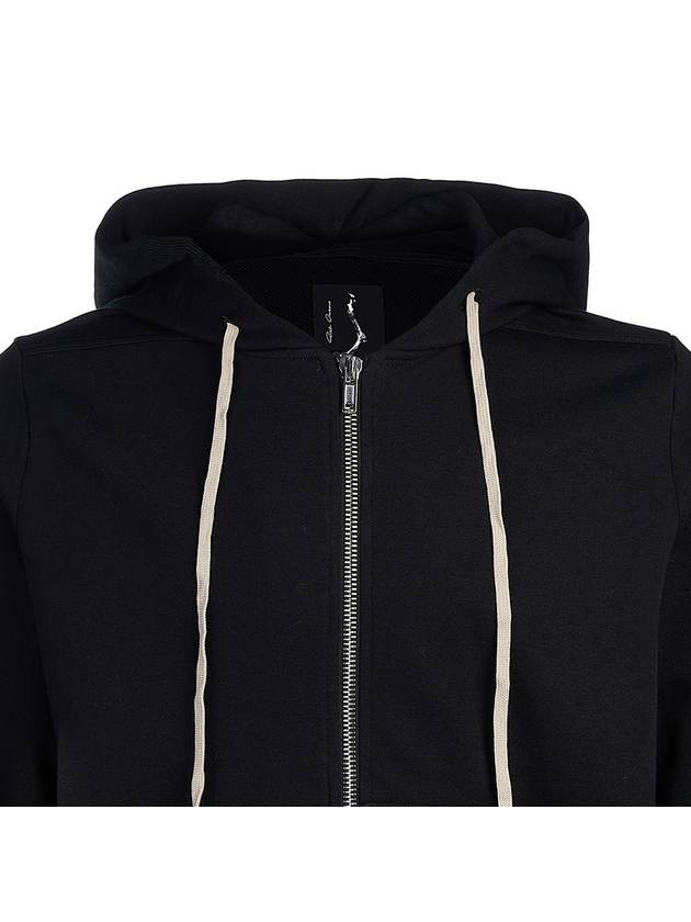 Jasons Embroidered Logo Zip Up Hoodie Black - RICK OWENS - BALAAN 5