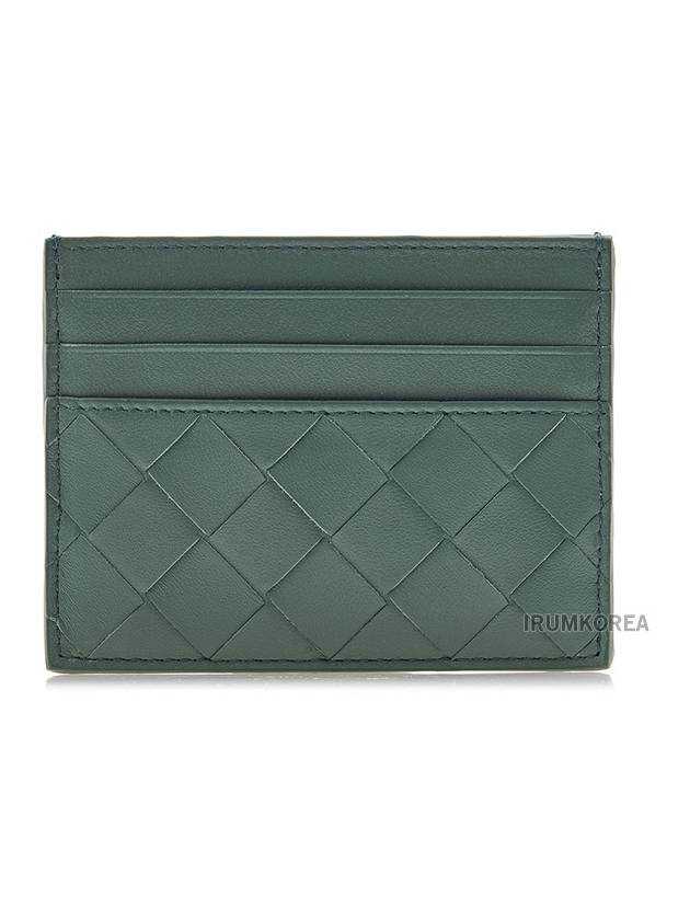 Intrecciato Leather Card Wallet Aloe - BOTTEGA VENETA - BALAAN 2