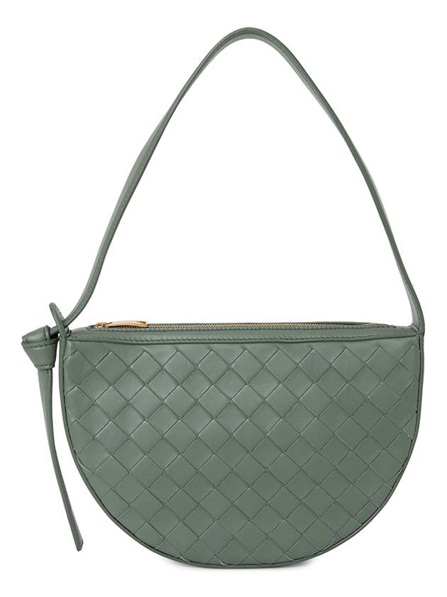 Intrecciato Sunrise Small Shoulder Bag Aloe - BOTTEGA VENETA - BALAAN 4