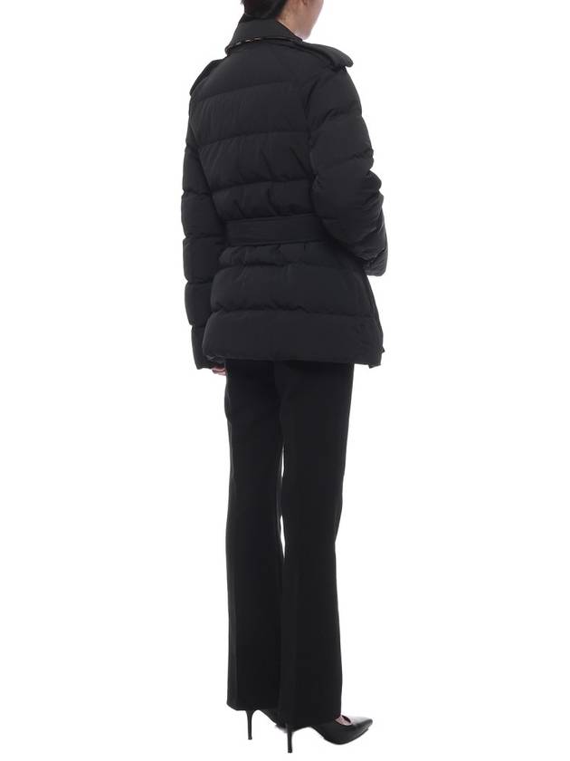 Burberry Down Jacket With Waist Belt Women s Black - BURBERRY - BALAAN 7