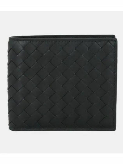 Intrecciato Weaving Half Wallet Black - BOTTEGA VENETA - BALAAN 2