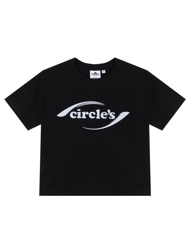 Circles New Logo Crop Tee Black - BYL - BALAAN 2