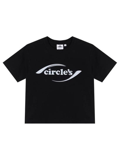 Circles New Logo Crop Tee Black - BYL - BALAAN 2