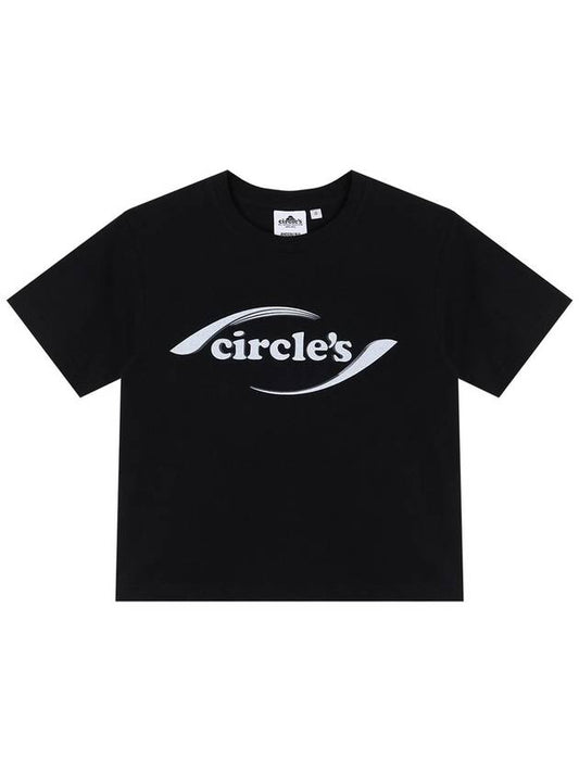 Circles New Logo Crop Tee Black - BYL - BALAAN 1