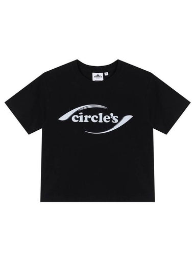 Circles New Logo Crop Tee Black - BYL - BALAAN 1