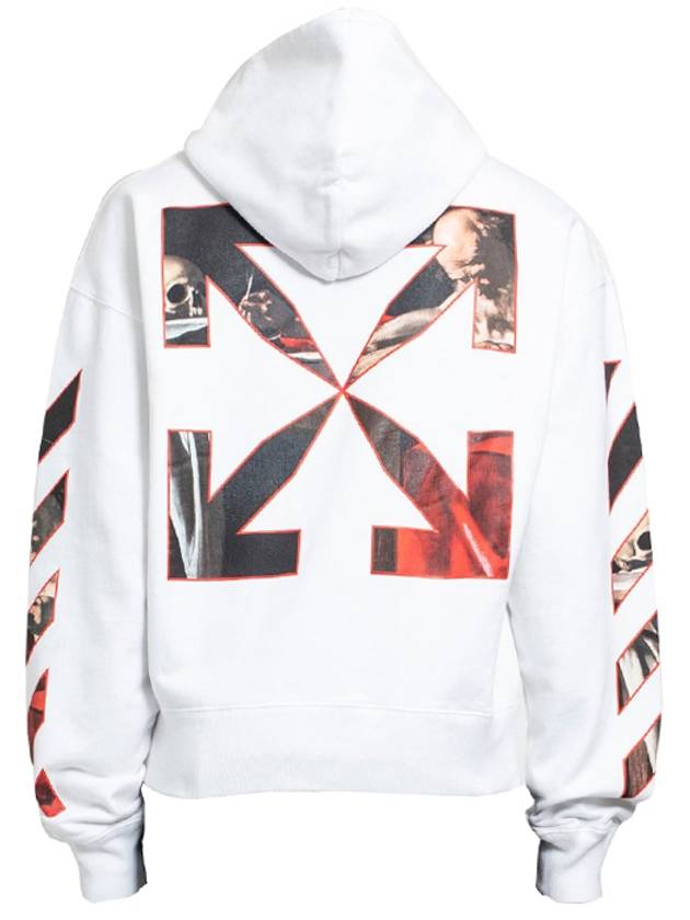 Men's Caravaggio Arrow Brushed Hoodie White - OFF WHITE - BALAAN 3