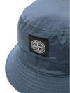 Econyl Regenerated Nylon Bucket Hat Avio Blue - STONE ISLAND - BALAAN 3