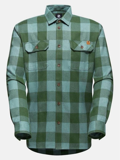 Tamaro Gingham Check Long Sleeve Shirt Green - MAMMUT - BALAAN 2