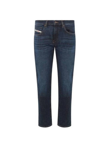 D Strukt 0PFAZ Slim Fit Jeans Dark Blue - DIESEL - BALAAN 1