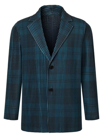 Men s tailored pleated jacket dark green - MONPLISSE - BALAAN 1