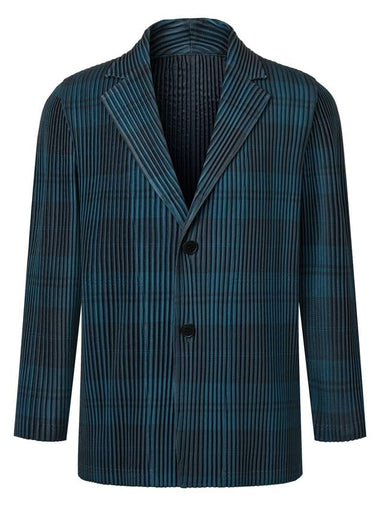 Men s tailored pleated jacket dark green - MONPLISSE - BALAAN 1