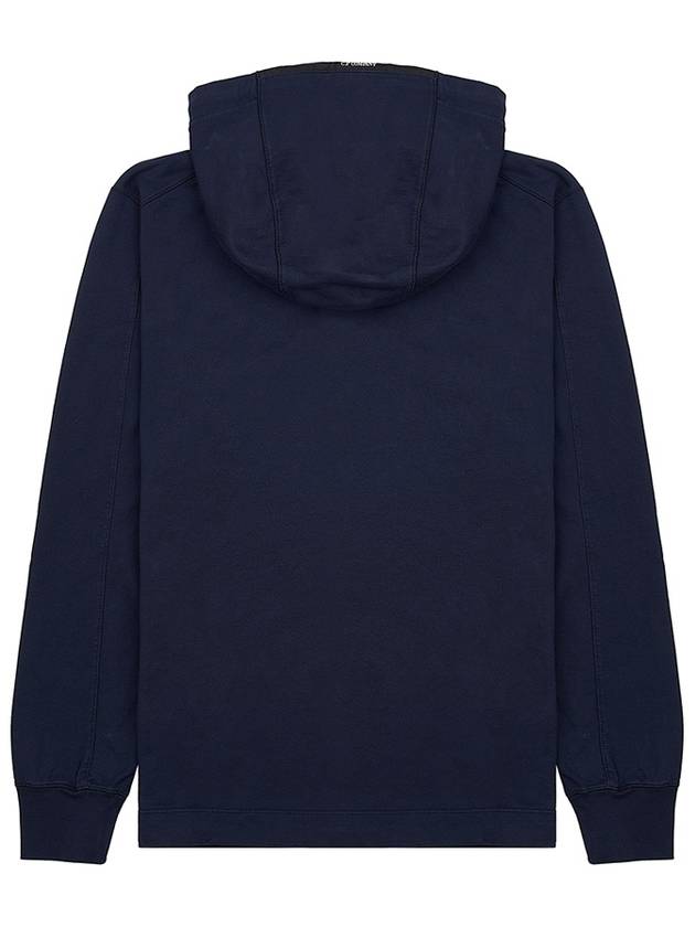 Men's Lens Wappen Fleece Hoodie Navy - CP COMPANY - BALAAN 3