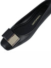 Double Bow Ballerina Flats Black - SALVATORE FERRAGAMO - 8