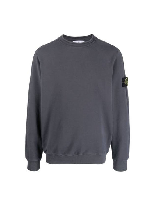 Stretch Cotton Fleece Mock Turtleneck Sweatshirt Lead - STONE ISLAND - BALAAN 2