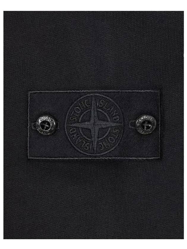 Waffen Patch Ghost Piece Cotton Sweatshirt Black - STONE ISLAND - BALAAN 5