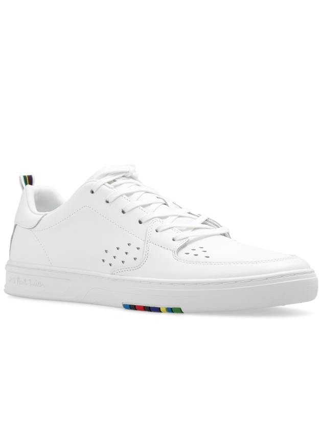 Cosmo Leather Low Top Sneakers White - PAUL SMITH - BALAAN 5