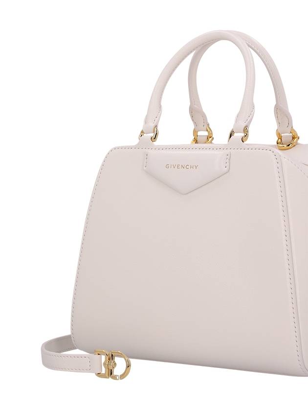 Antigona Cube Leather Mini Bag White - GIVENCHY - BALAAN 4