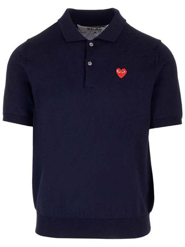 Play Polo Shirt AX N094 0512 NAVY - COMME DES GARCONS PLAY - BALAAN 1