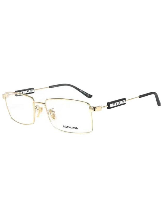 Eyewear Square Metal Eyeglasses Gold - BALENCIAGA - BALAAN.