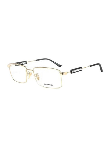 Eyewear Rectangle Metal Eyeglasses Gold - BALENCIAGA - BALAAN 1