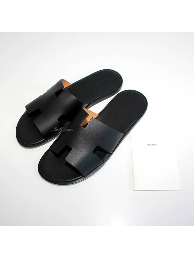 Izmir Sandal Calfskin & Noir - HERMES - BALAAN 5