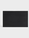 Satinated Calfskin Triomphe Embossed Card Wallet Black - CELINE - BALAAN 4