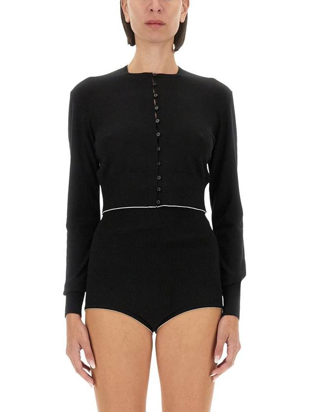 Spiaggia Cardigan Black - JACQUEMUS - BALAAN 2