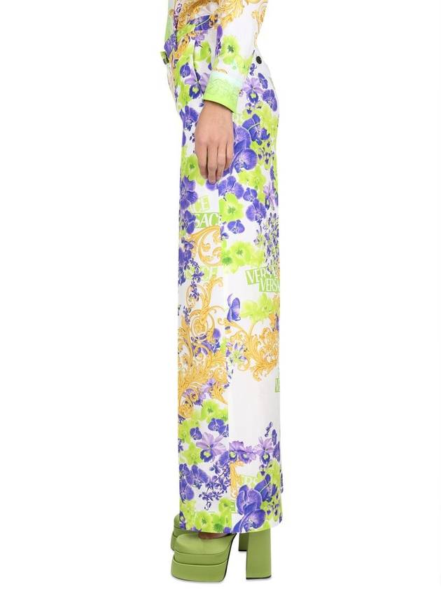 23 ss Viscose Pants WITH ORCHID Print 10082221A067165W270 B0650032692 - VERSACE - BALAAN 4