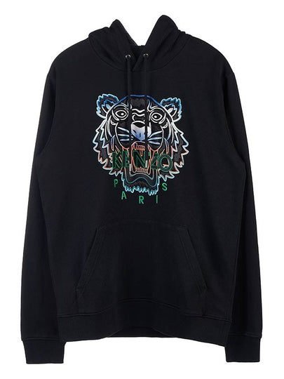 Gradient Tiger Logo Hoodie Black - KENZO - BALAAN 2