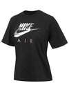 Women's Boxy Sportswear Short Sleeve T-Shirt Black - NIKE - BALAAN 3