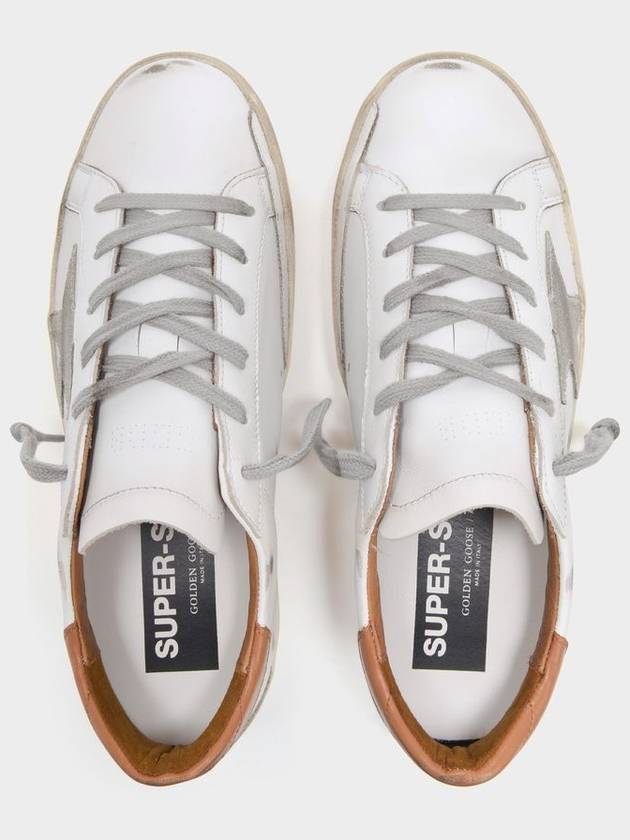 Brown Tab Superstar Classic Low Top Sneakers White - GOLDEN GOOSE - BALAAN 4