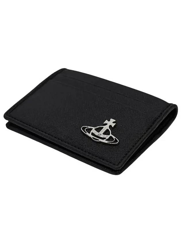 Saffiano Card Wallet Black 5402000EM S000B N401 - VIVIENNE WESTWOOD - BALAAN 7