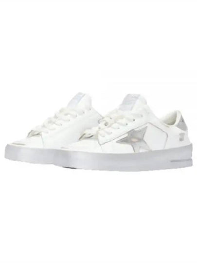 Stardan Silver Tab Low Top Sneakers White - GOLDEN GOOSE - BALAAN 2