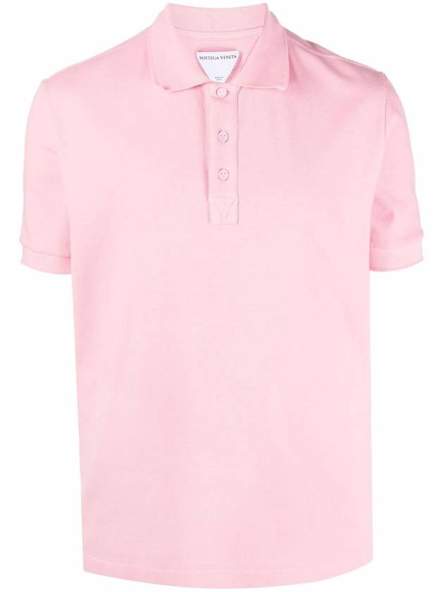 Cotton Short Sleeve PK Shirt Pink - BOTTEGA VENETA - BALAAN 2