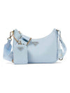 Re-Edition 2005 Saffiano Leather Shoulder Bag Blue - PRADA - BALAAN 1