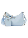 Re-Edition Saffiano Leather Shoulder Bag Blue - PRADA - BALAAN 1