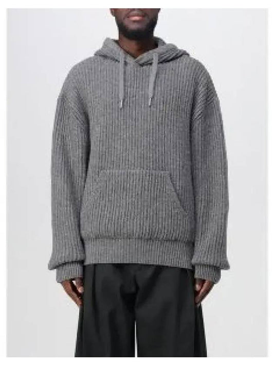 Men s Knit Hood Gray HKS814 KN0019 055 1162684 - AMI - BALAAN 1