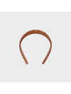 Triomphe Calfskin Headband Tan - CELINE - BALAAN 1