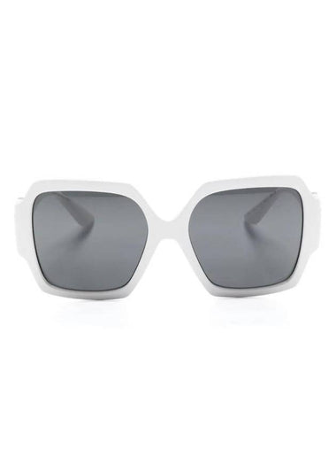 Square Frame Sunglasses White - VERSACE - BALAAN 1