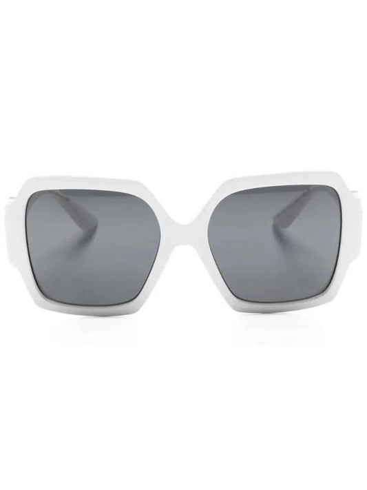 Square Frame Sunglasses White - VERSACE - BALAAN 1