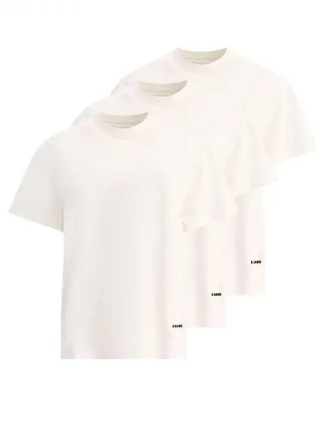 Logo patch white t shirt 3 packs - JIL SANDER - BALAAN 1