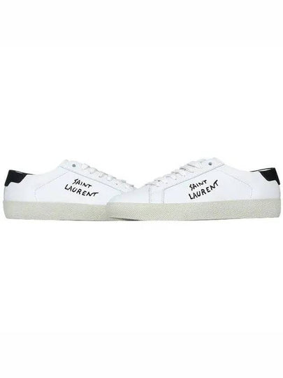 Court Classic Black Tab Low Top Sneakers White - SAINT LAURENT - BALAAN 2