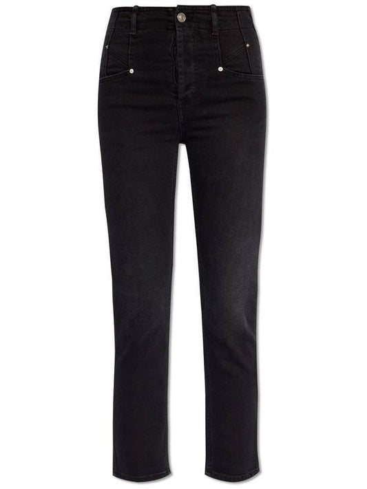 Niliane Slim Denim Jeans Black - ISABEL MARANT - BALAAN 1