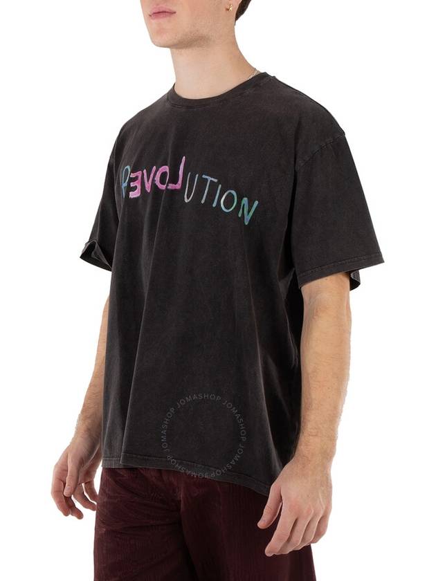 Bluemarble Men's Black "Revolution" Print T-Shirt, Size X-Large - BLUEMARBLE - BALAAN 2