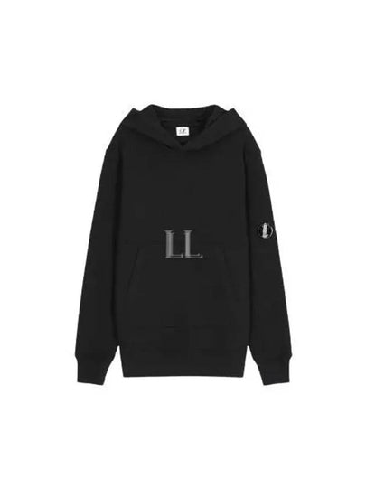 Diagonal Raised Fleece Hoodie Black - CP COMPANY - BALAAN 2