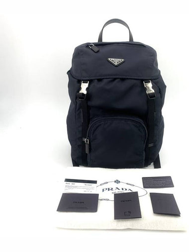 Re nylon triangle logo backpack 1BZ039 - PRADA - BALAAN 1