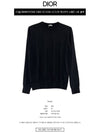 CD Icon Signature Cashmere Jersey Knit Top Black - DIOR - BALAAN 3