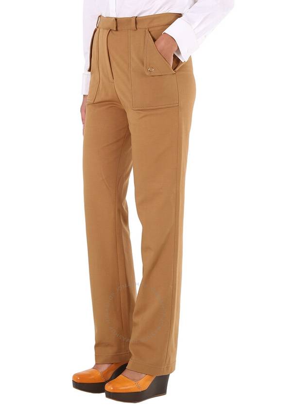 Burberry Ladies Biscuit Pocket Detail Jersey Tailored Trousers, Brand Size 4 (US Size 2) - BURBERRY - BALAAN 3