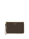 Women's Jet Set Charm Clutch Bag Brown - MICHAEL KORS - BALAAN 1