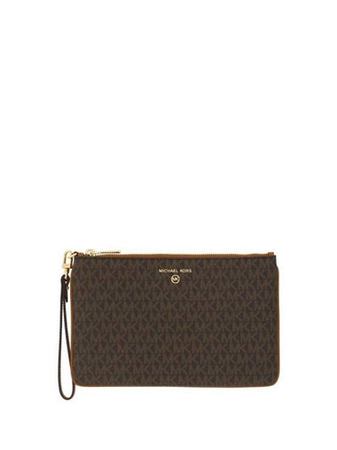 Women's Jet Set Charm Clutch Bag Brown - MICHAEL KORS - BALAAN 1